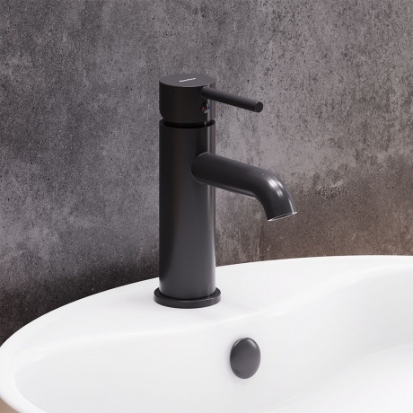 Смеситель для раковины Damixa Scandinavian Pure 360210300 черный - фото 3