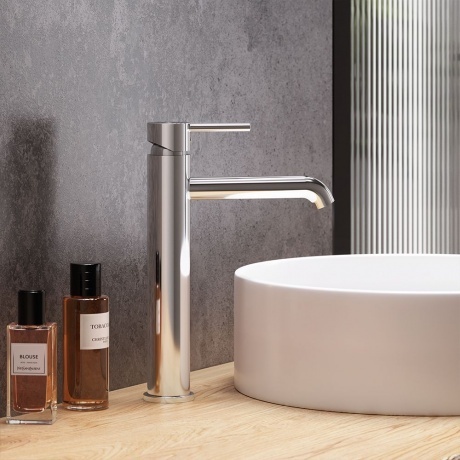 Смеситель для раковины Damixa Scandinavian Pure 360250000 высокий хром - фото 2