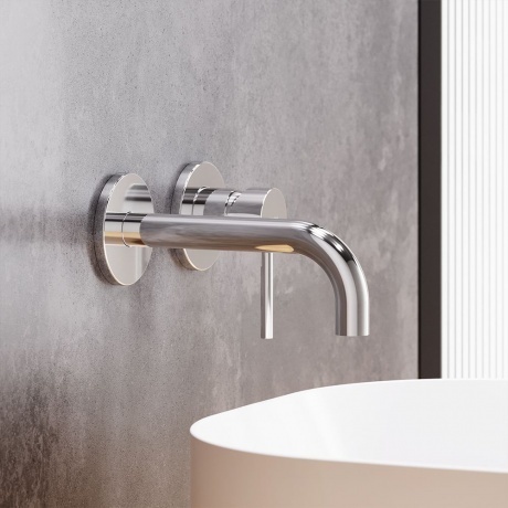 Встраиваемый смеситель для раковины Damixa Scandinavian Pure 360260000 хром - фото 2