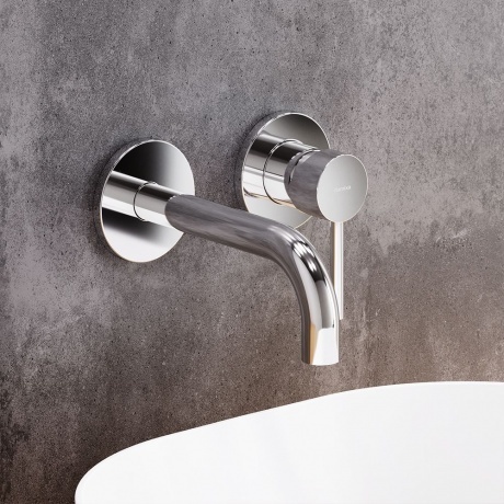 Встраиваемый смеситель для раковины Damixa Scandinavian Pure 360260000 хром - фото 3