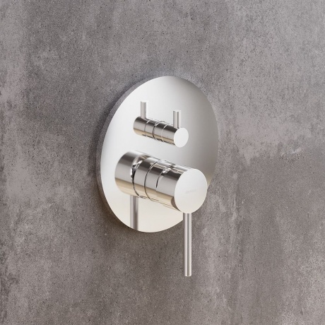 Встраиваемый смеситель для ванны и душа Scandinavian Pure 367100000 чёрный - фото 3