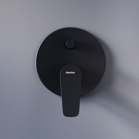 Встраиваемый смеситель для ванны и душа Damixa Jupiter 777100300  черный - фото 2