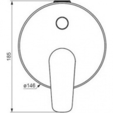 Встраиваемый смеситель для ванны и душа Damixa Jupiter 777100300  черный - фото 5