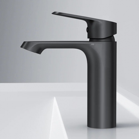 Смеситель для умывальника AM.PM Func F8F02122 черный - фото 6