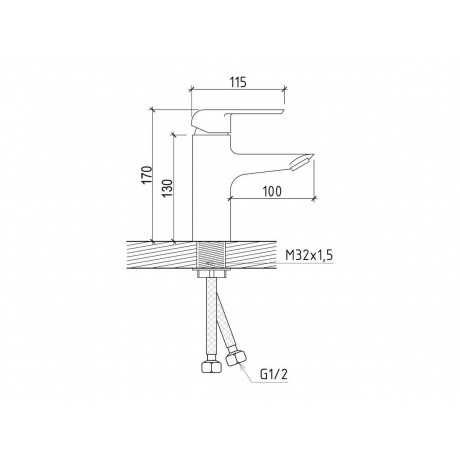 Смеситель для раковины Teymi Hanna, хром T10204 - фото 14