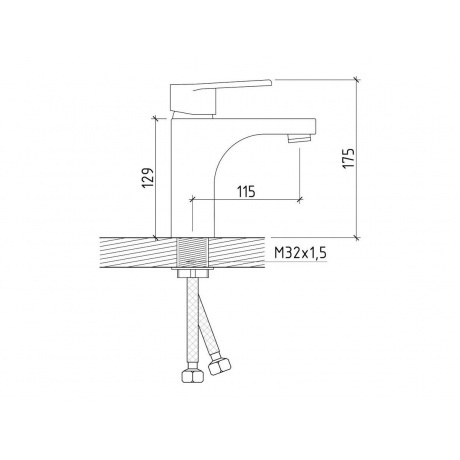 Смеситель для раковины Teymi Ritta, хром T10206 - фото 14