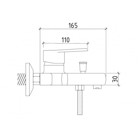 Смеситель для ванны Teymi Ritta, хром T10207 - фото 13