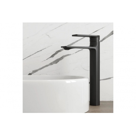 Смеситель для раковины Teymi Ellie высокий, черный матовый T10210 - фото 11