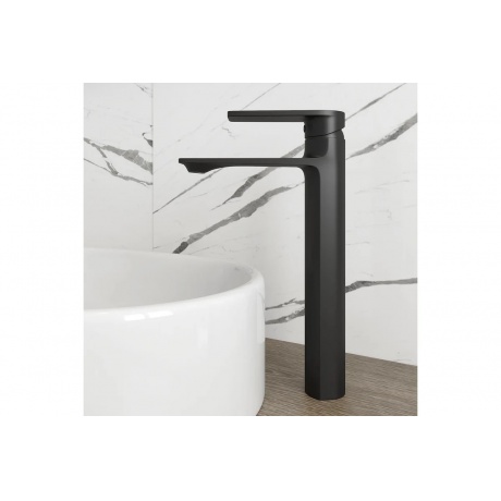 Смеситель для раковины Teymi Ellie высокий, черный матовый T10210 - фото 13