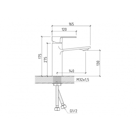 Смеситель для раковины Teymi Ellie, черный матовый T10227 - фото 11