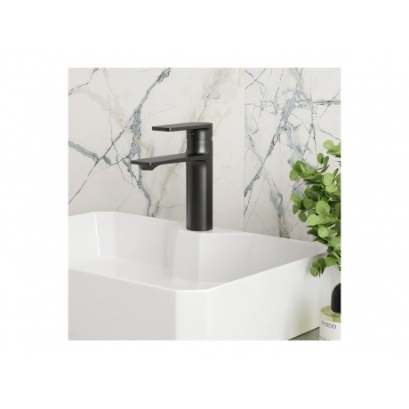 Смеситель для раковины Teymi Ellie, черный матовый T10227 - фото 5