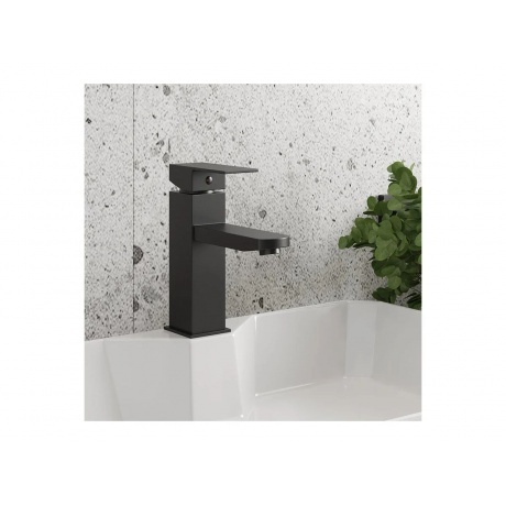 Смеситель для раковины Teymi Helmi Pro, черный матовый T10213 - фото 5