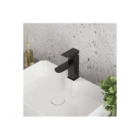 Смеситель для раковины Teymi Helmi Pro, черный матовый T10213 - фото 6