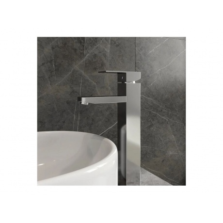 Смеситель для раковины Teymi Helmi Pro высокий, хром T10214 - фото 6