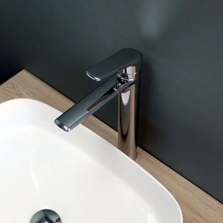 Смеситель для раковины Teymi Kati высокий, хром T10216 - фото 8