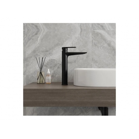 Смеситель для раковины Teymi Kati высокий, черный матовый T10218 - фото 5