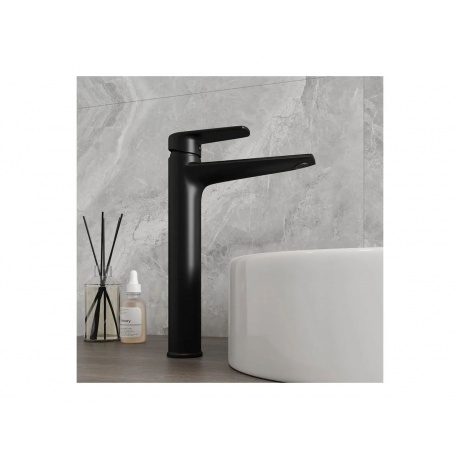 Смеситель для раковины Teymi Kati высокий, черный матовый T10218 - фото 7