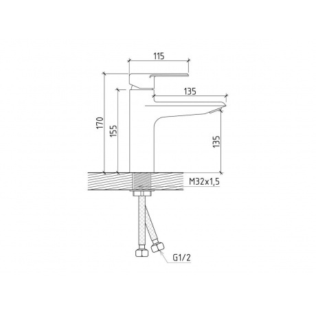 Смеситель для раковины Teymi Kati, черный матовый T10219 - фото 11