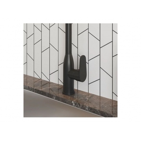 Смеситель для кухни Teymi Lina, черный матовый T10224 - фото 6