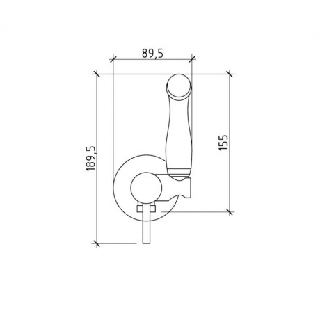 Смеситель с гигиенической лейкой Teymi Lina, хром T10229 - фото 6