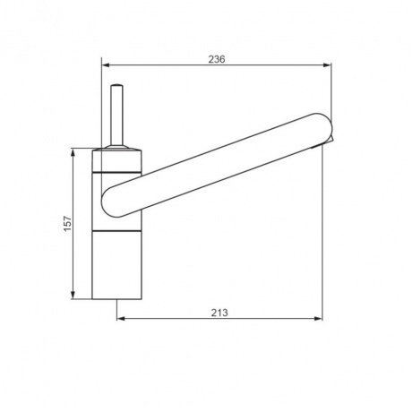 290217264 Arc, смеситель для раковины, никель - фото 2