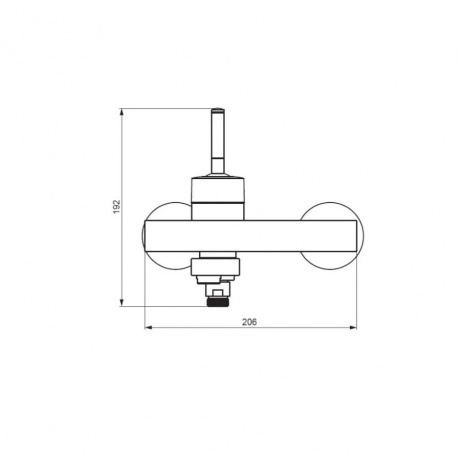 291000200 Arc, смеситель для ванной и душа, никель - фото 3
