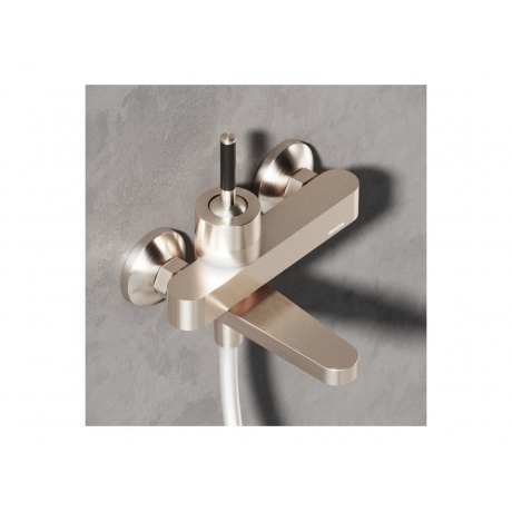 291000200 Arc, смеситель для ванной и душа, никель - фото 5