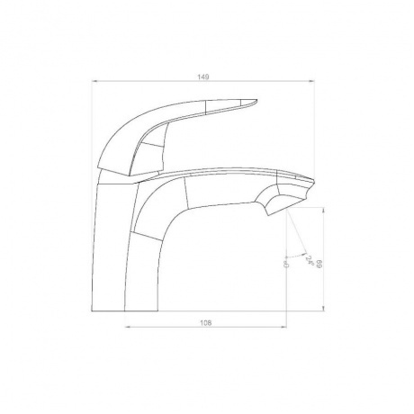 Смеситель для умывальника Damixa Eclipse 310210001, хром - фото 6