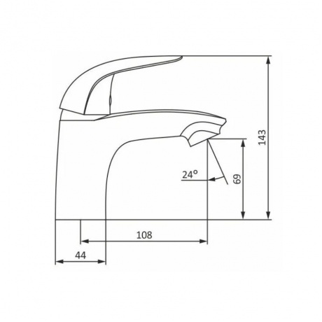 310300001 Eclipse, смеситель для умывальника с гиг. душем, хром - фото 4