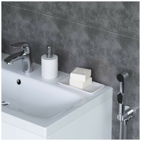 310300001 Eclipse, смеситель для умывальника с гиг. душем, хром - фото 7