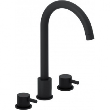 Смеситель для раковины встраиваемый Damixa Scandinavian Pure 360200300 черный - фото 1