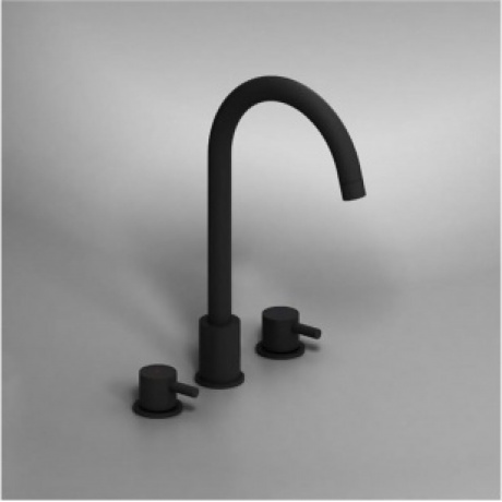 Смеситель для раковины встраиваемый Damixa Scandinavian Pure 360200300 черный - фото 2