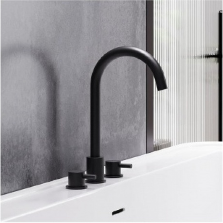 Смеситель для раковины встраиваемый Damixa Scandinavian Pure 360200300 черный - фото 3