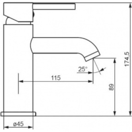 Смеситель для раковины Damixa Scandinavian Pure 360210600 золото - фото 4