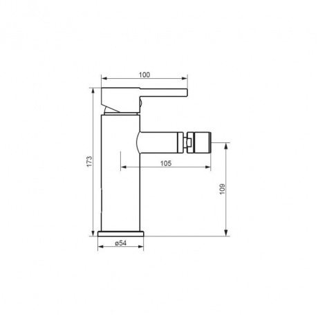 360240000 Scandinavian Pure Смеситель для биде, хром - фото 2