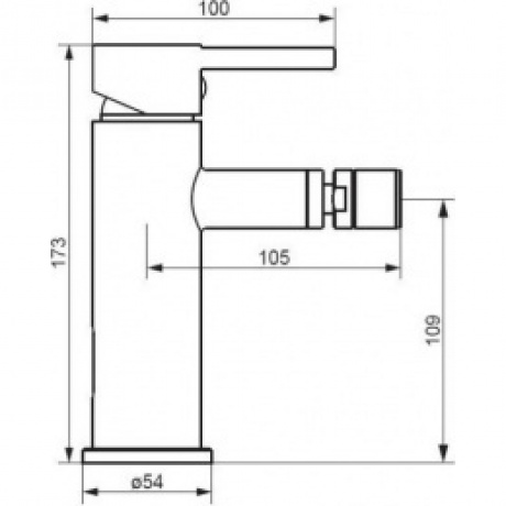 Смеситель для биде Damixa Scandinavian Pure 360240000 хром - фото 2