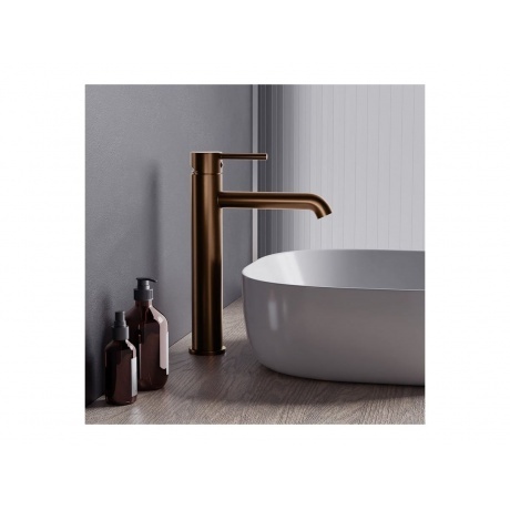 360250500 Scandinavian Pure, смеситель для раковины высокий, розовое золото - фото 4