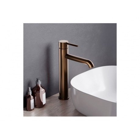 360250500 Scandinavian Pure, смеситель для раковины высокий, розовое золото - фото 5