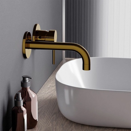 360260600 Scandinavian Pure, встраиваемый смеситель для раковины, золото - фото 5