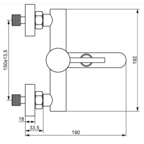 361000600 Scandinavian Pure, смеситель для ванной и душа, золото - фото 2