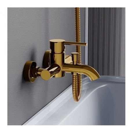 361000600 Scandinavian Pure, смеситель для ванной и душа, золото - фото 4