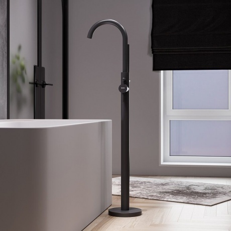 Смеситель для ванны Damixa Scandinavian Pure 365000300 черный - фото 5