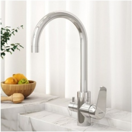 Смеситель для кухни с каналом для питьевой воды Damixa Merkur 400730000 хром - фото 7