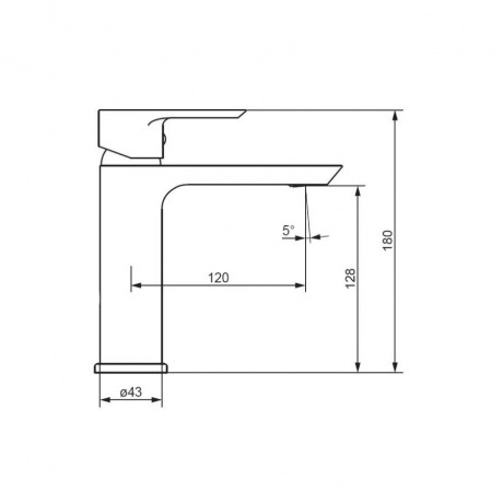 470210300 Apollo Cмеситель для умывальника, черный - фото 2