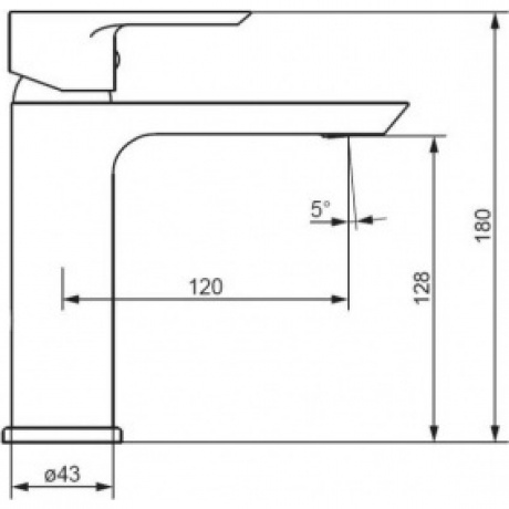 Смеситель для раковины Damixa Apollo 470210300 черный - фото 2
