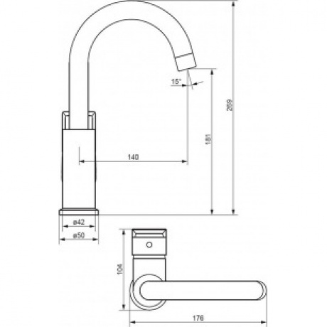 Смеситель для раковины Damixa Apollo 470220000 хром - фото 2