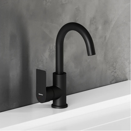 Смеситель для раковины Damixa Apollo 470220300 черный - фото 4