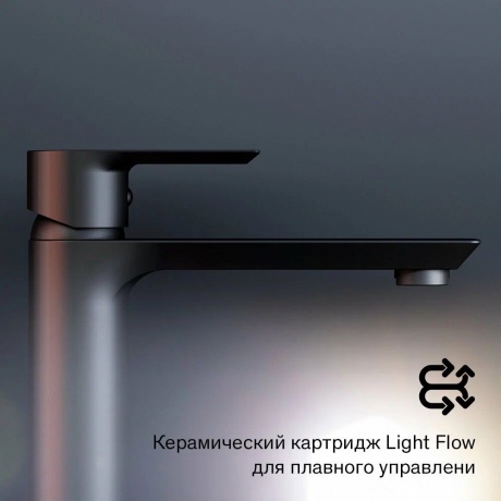 470250300 Apollo Высокий смеситель для умывальника, черный - фото 7