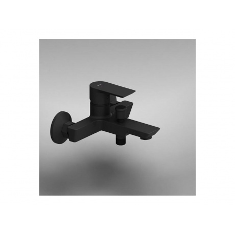 471000300 Apollo Смеситель для ванны и душа, черный - фото 4