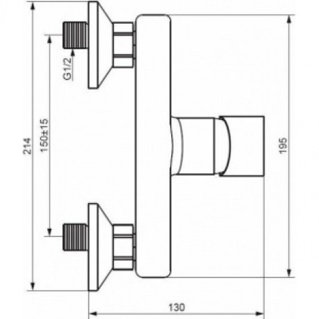 Смеситель для душа Damixa Apollo 472000001 хром - фото 2